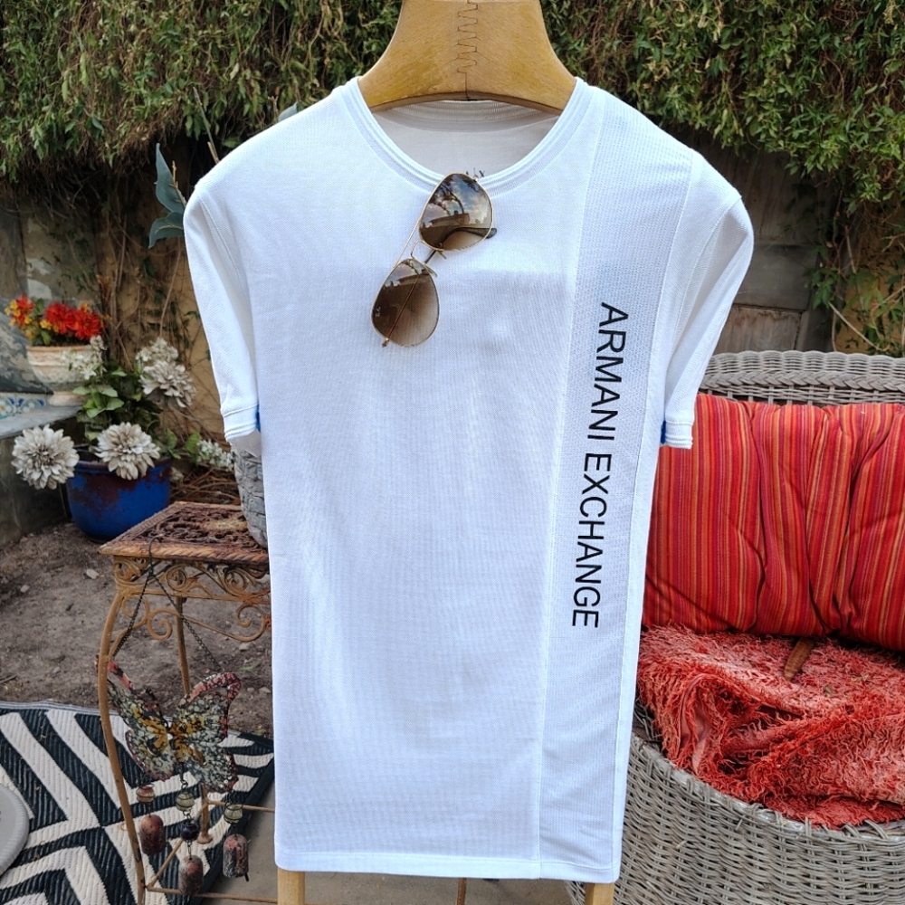 Armani Exchange White Short Sleeve Tee NWT